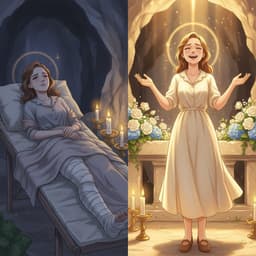 AI-generated dramatized reenactment — Elisa Aloi: Ten Years of Bone Tuberculosis Healed at Lourdes