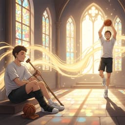 AI-generated dramatized reenactment — Juan Gutiérrez: Complete Achilles Tendon Tear Heals After Frassati Novena