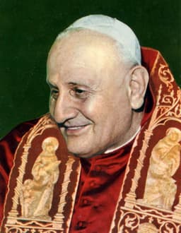 Formal 1959 portrait of Pope John XXIII (Angelo Roncalli) wearing an embroidered stole