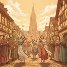 AI-generated dramatized reenactment — The Dancing Plague of Strasbourg, 1518