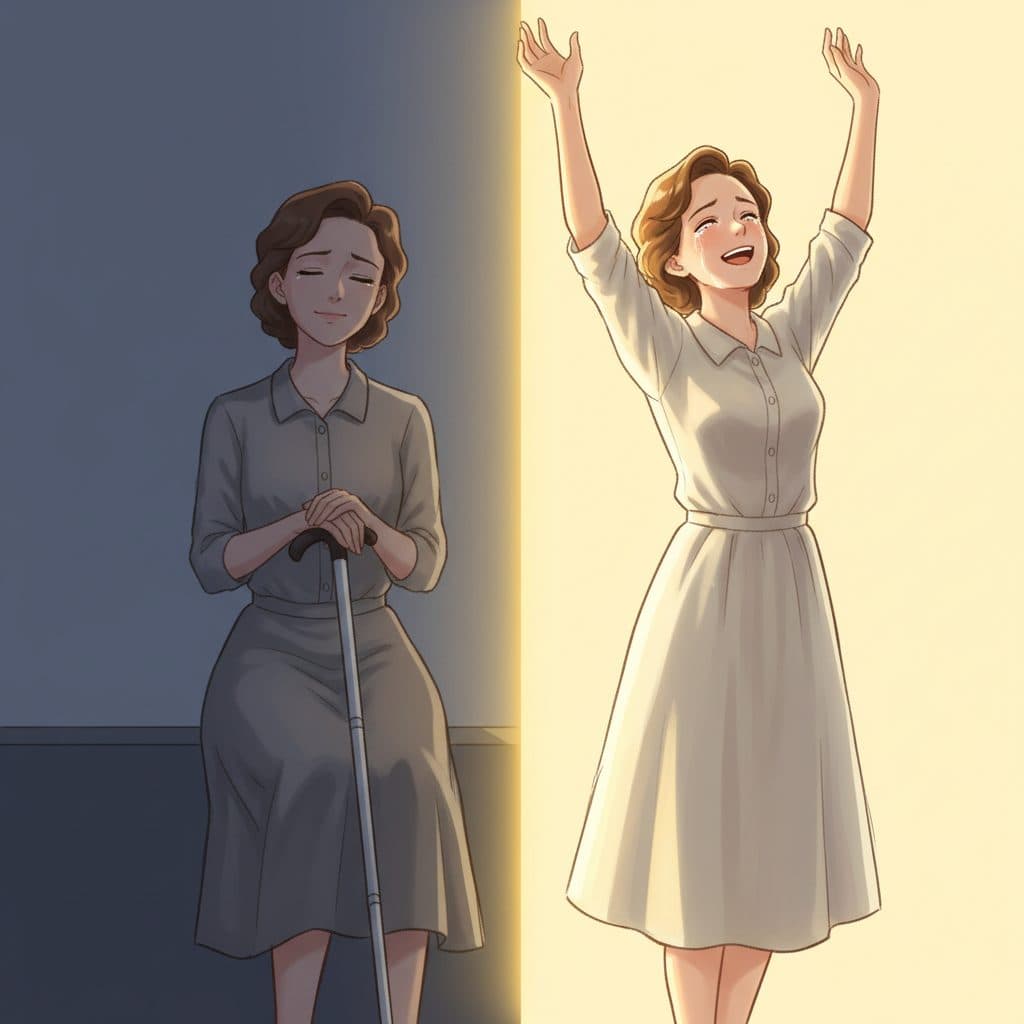 AI-generated dramatized reenactment — Marie Bigot: Blindness, Deafness, and Hemiplegia All Resolved