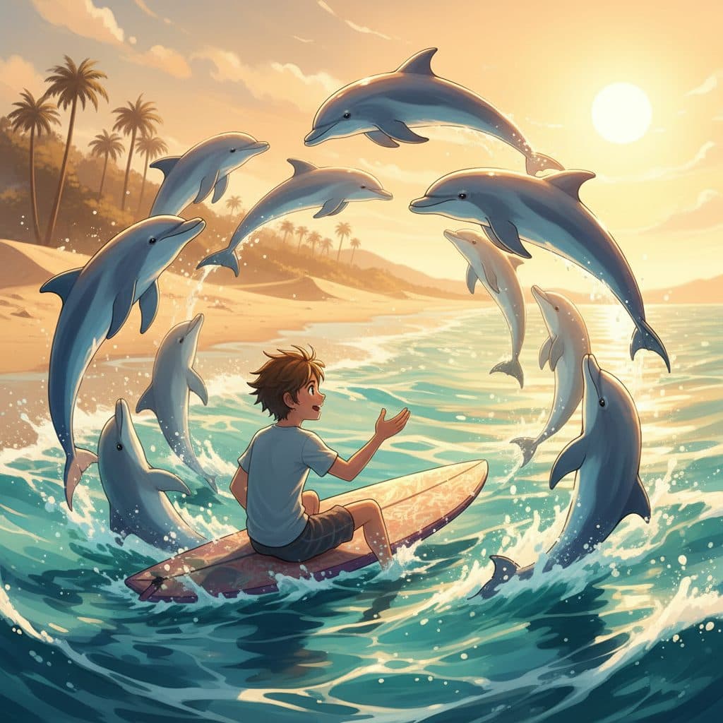 AI-generated dramatized reenactment — Todd Endris and the Ring of Dolphins (2007)
